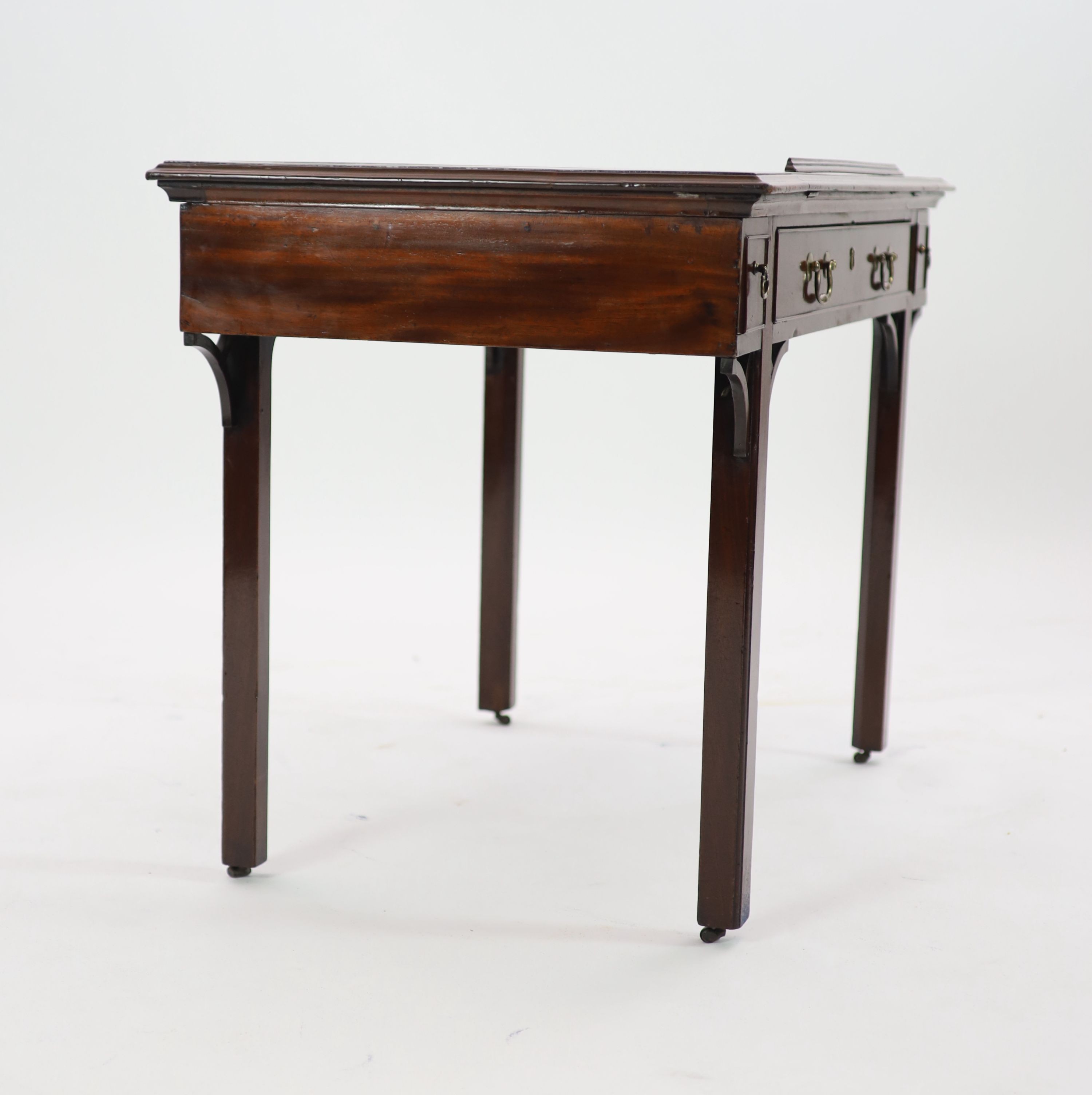 A George III mahogany architect's table, W.108cm D.60cm H.73cm